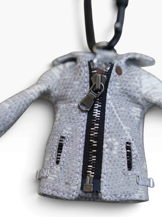 MINI JACKET KEY CASE / LIZARD / ASH GRAY /