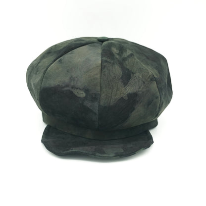 Leather Casquette / Lamb Suede