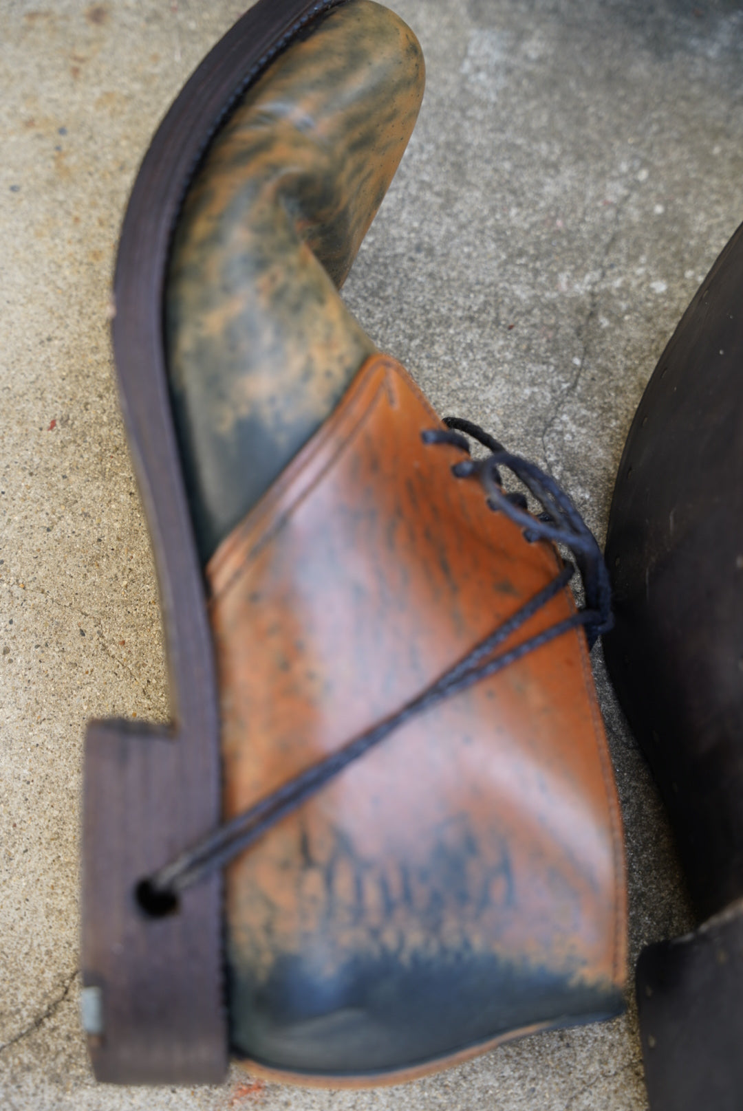 TECTA DERBY SHOES / MARBLE HORSEBUTT / 45 /