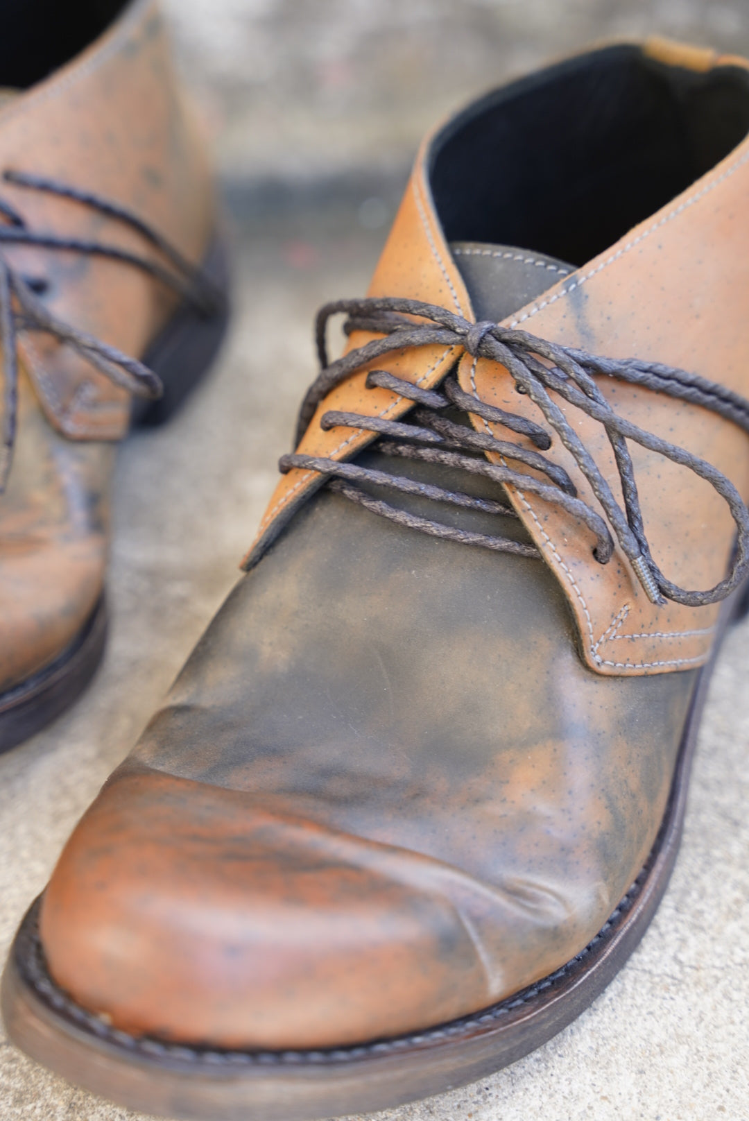 TECTA DERBY SHOES / MARBLE HORSEBUTT / 46 /