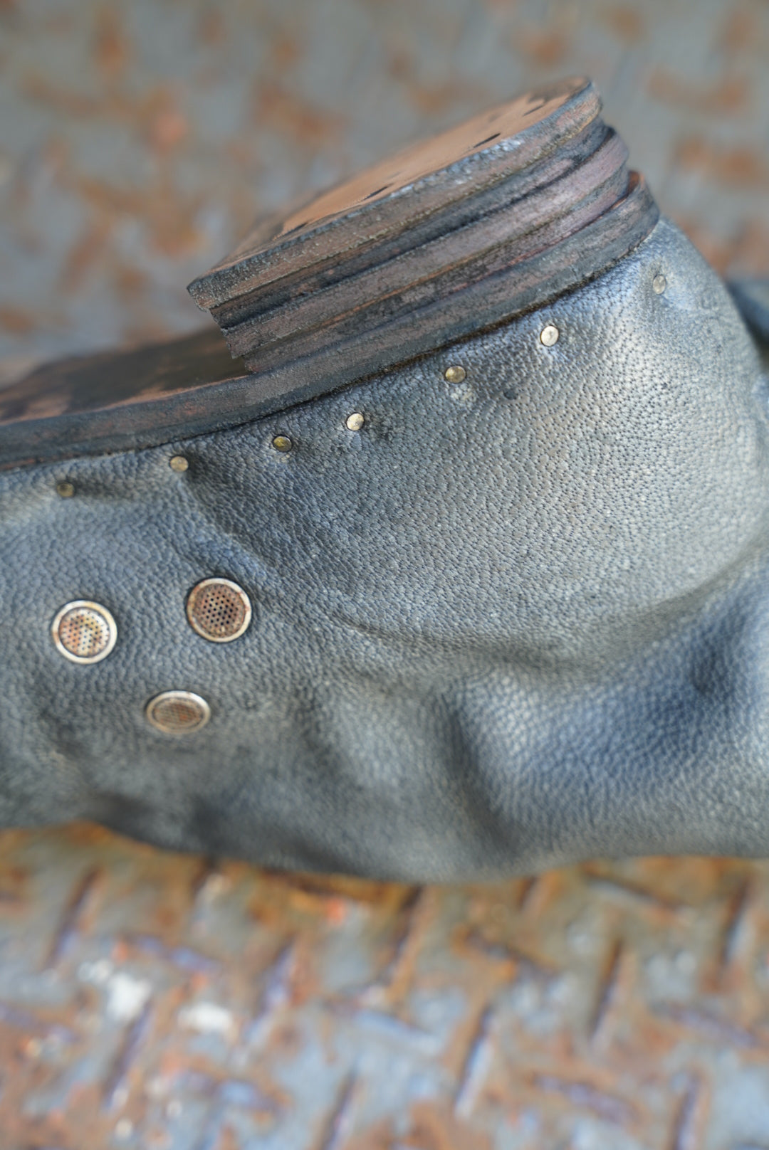 [ONLY ONE] ASIAN BLACK BEAR / BACK-ZIP BOOTS / 39 / OBJECT DYED W/ JP SUMI INK