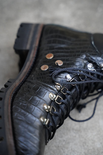 MOUNTAIN BOOTS / CROCODILE / SIZE 43