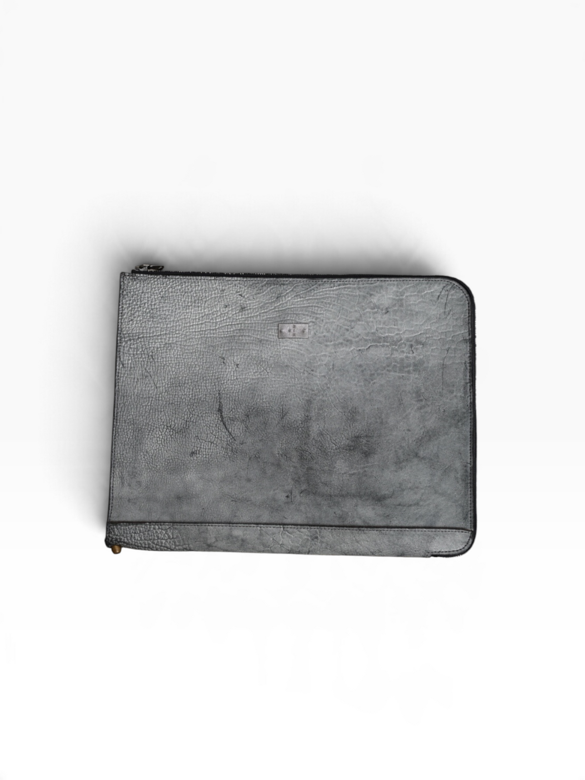 ZIP PORTFOLIO / SHRUNKEN HORSEBUTT / WHITE WAX