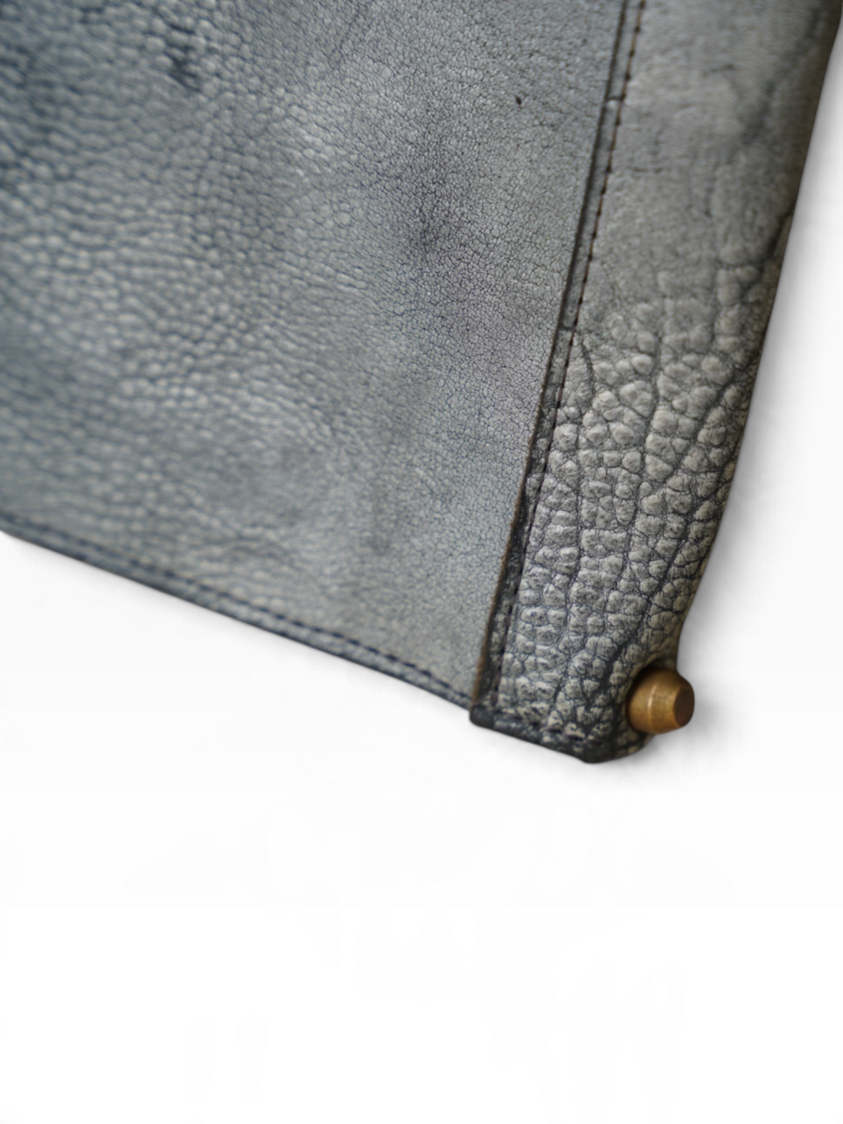 ZIP PORTFOLIO / SHRUNKEN HORSEBUTT / WHITE WAX