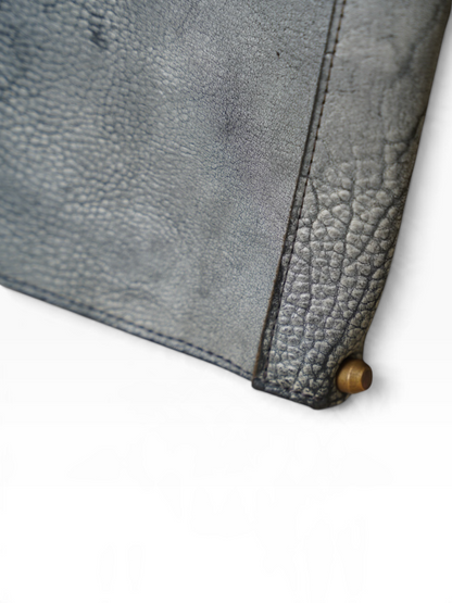ZIP PORTFOLIO / SHRUNKEN HORSEBUTT / WHITE WAX