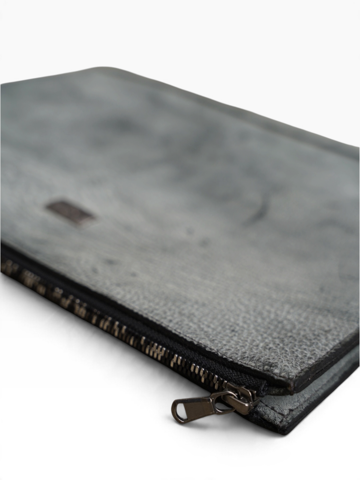 ZIP PORTFOLIO / SHRUNKEN HORSEBUTT / WHITE WAX