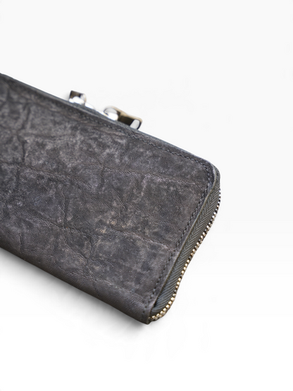 ROUND ZIP LONG WALLET / ELEPHANT / BLK