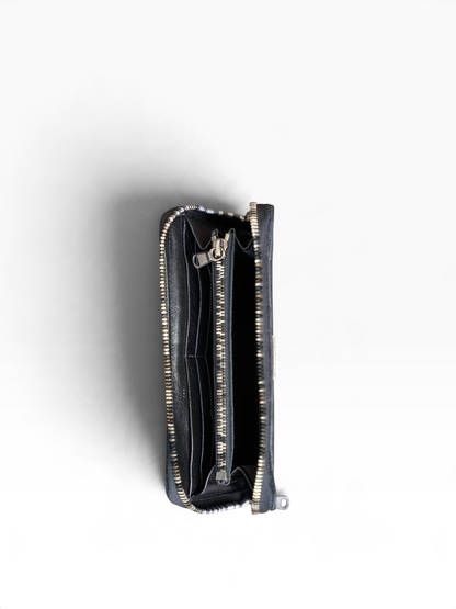ROUND ZIP LONG WALLET / ELEPHANT / BLK