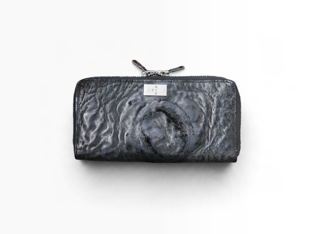 ROUND ZIP LONG WALLET / WAXED HORSEBUTT / BLK