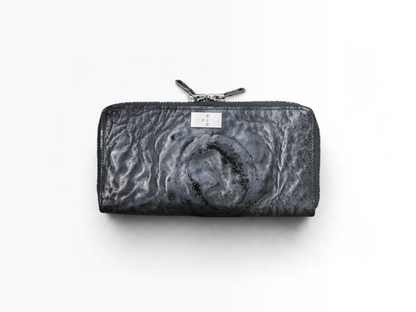 ROUND ZIP LONG WALLET / WAXED HORSEBUTT / BLK