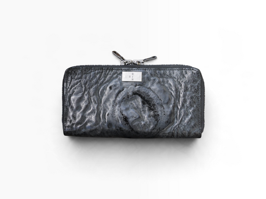 ROUND ZIP LONG WALLET / WAXED HORSEBUTT / BLK