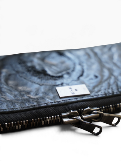 ROUND ZIP LONG WALLET / WAXED HORSEBUTT / BLK