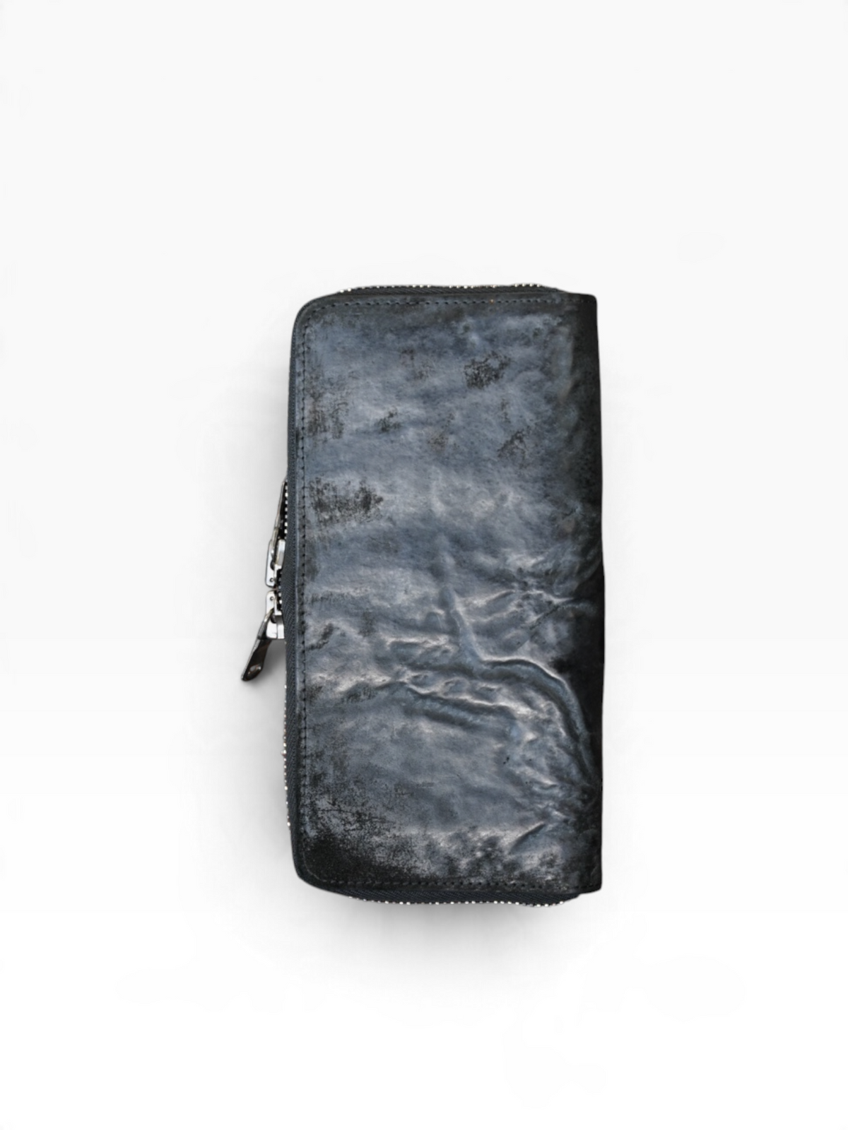 ROUND ZIP LONG WALLET / WAXED HORSEBUTT / BLK