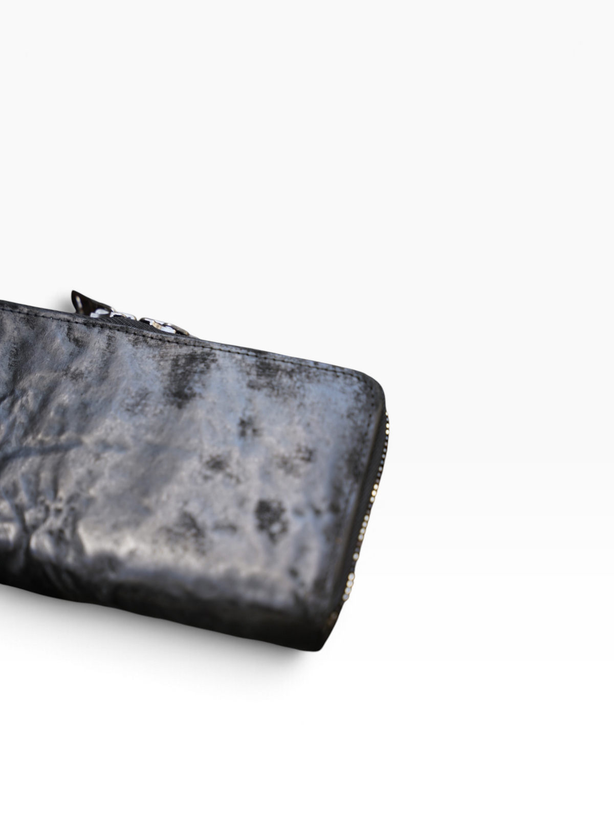 ROUND ZIP LONG WALLET / WAXED HORSEBUTT / BLK