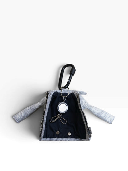 MINI JACKET KEY CASE / LIZARD / ASH GRAY /