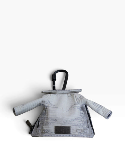 MINI JACKET KEY CASE / LIZARD / ASH GRAY /