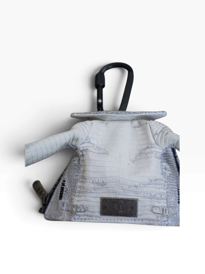 MINI JACKET KEY CASE / LIZARD / ASH GRAY /