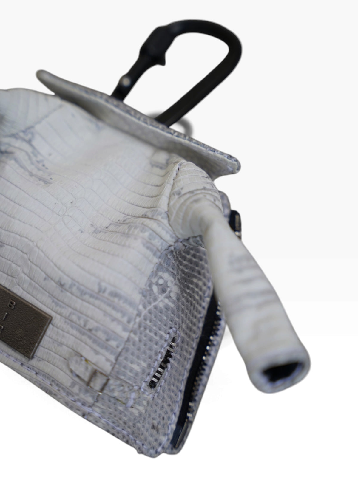MINI JACKET KEY CASE / LIZARD / ASH GRAY /