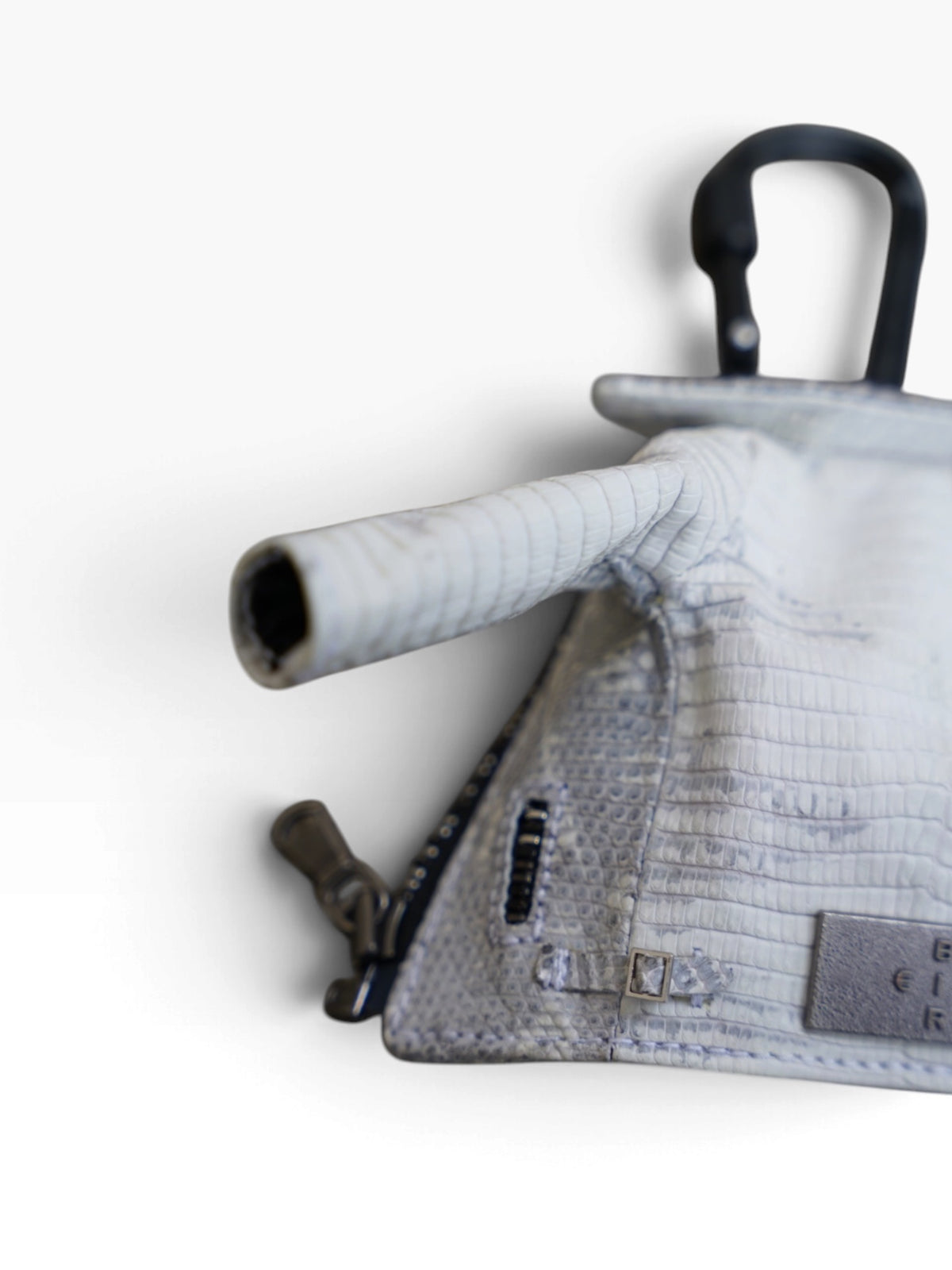 MINI JACKET KEY CASE / LIZARD / ASH GRAY /