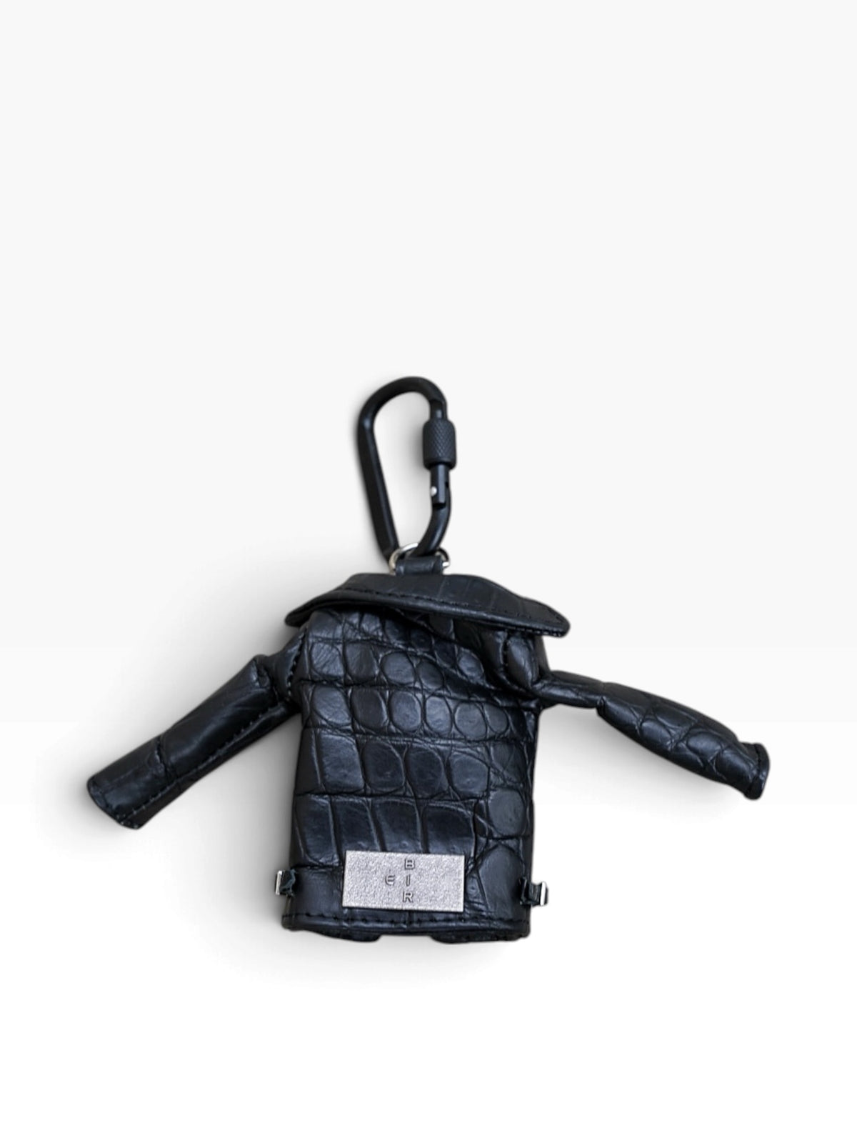 MINI JACKET KEY CASE / CROCODILE / BLK　①