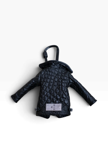 MINI JACKET KEY CASE / CROCODILE / BLK　②