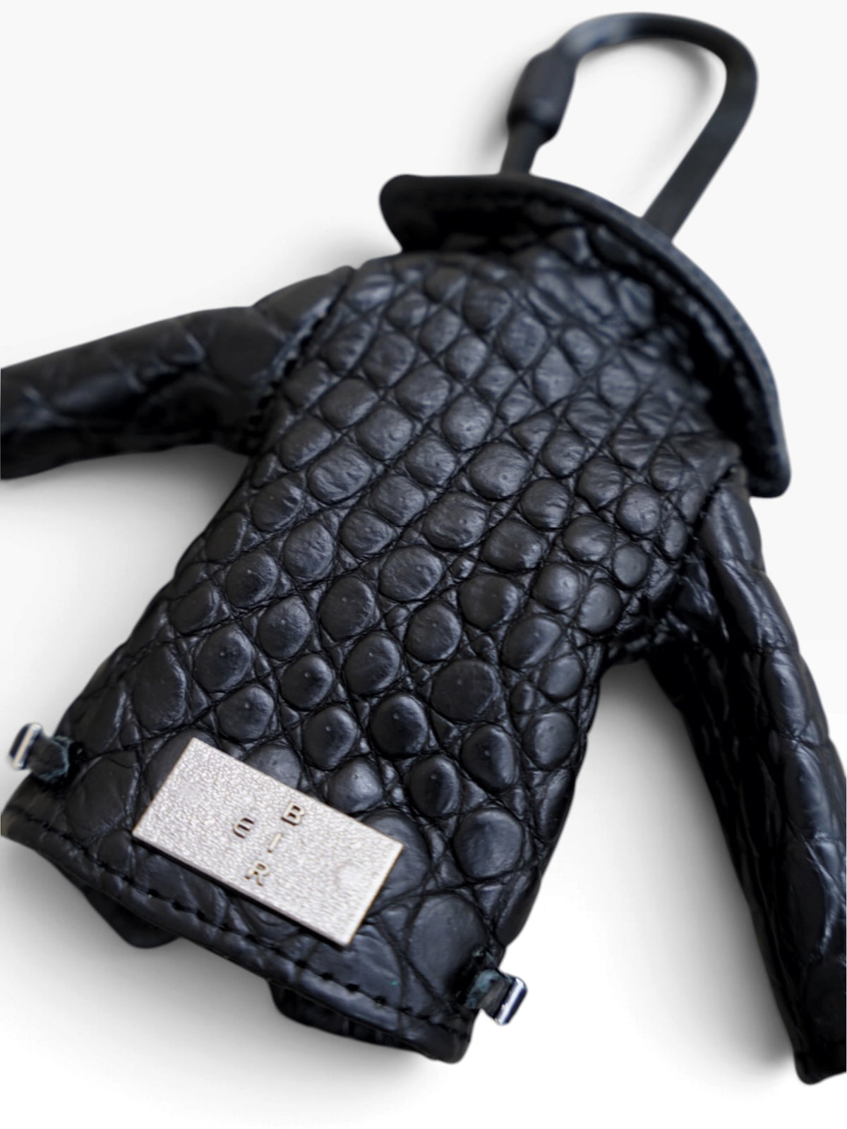 MINI JACKET KEY CASE / CROCODILE / BLK　②