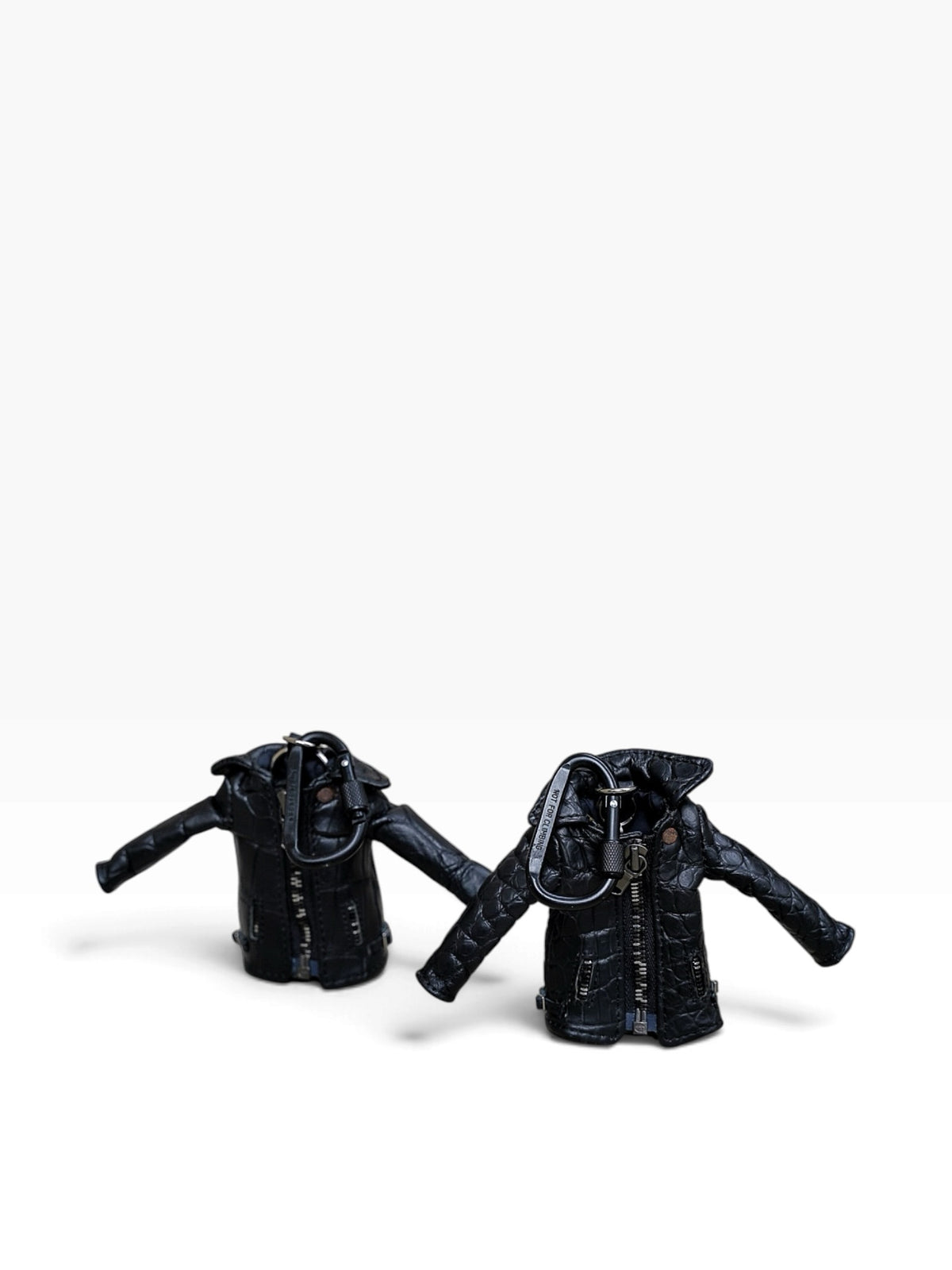 MINI JACKET KEY CASE / CROCODILE / BLK　②