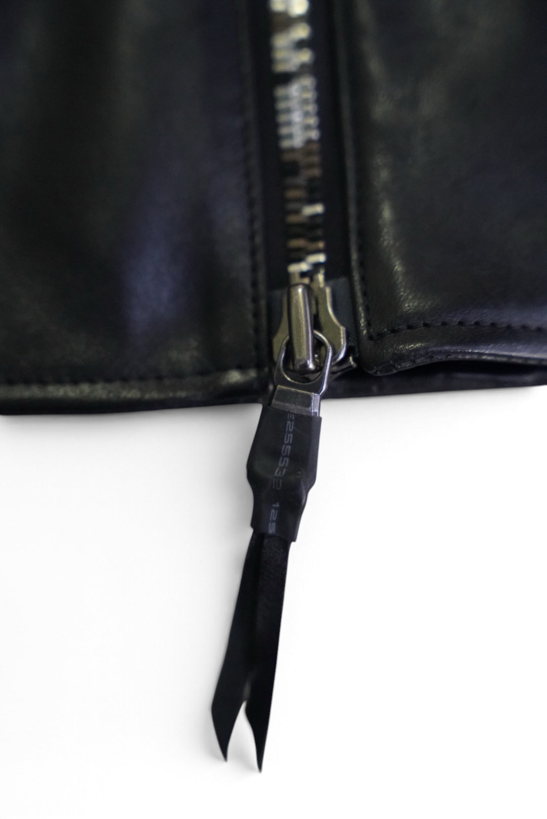SEMI-DOUBLE BIKER JKT / SHINY HORSE / 44 / BLACK