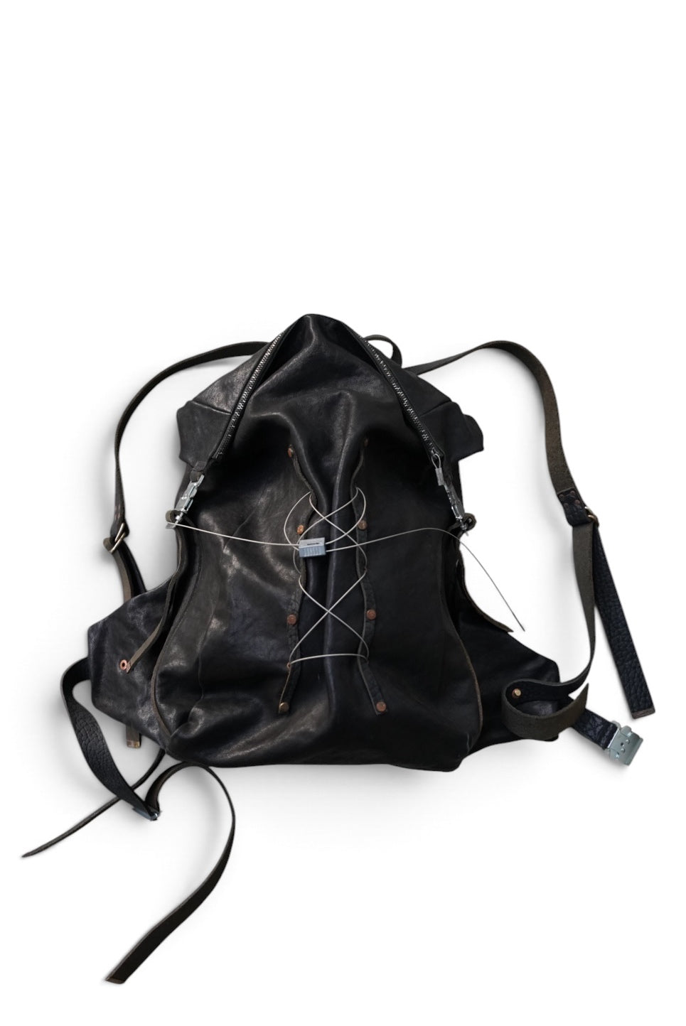 METAL WIRE RUCKSACK / OIL HORSE / BLACK