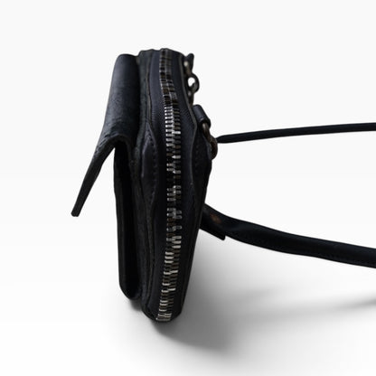 Wallet bag / WAXED HORSE BUTT / black