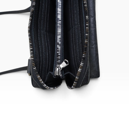 Wallet bag / WAXED HORSE BUTT / black