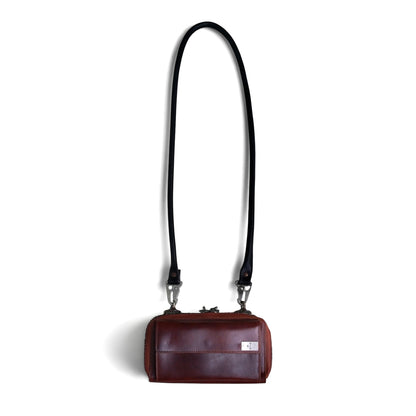 Wallet bag / WAXED HORSE BUTT / BROWN BURGHUNDY