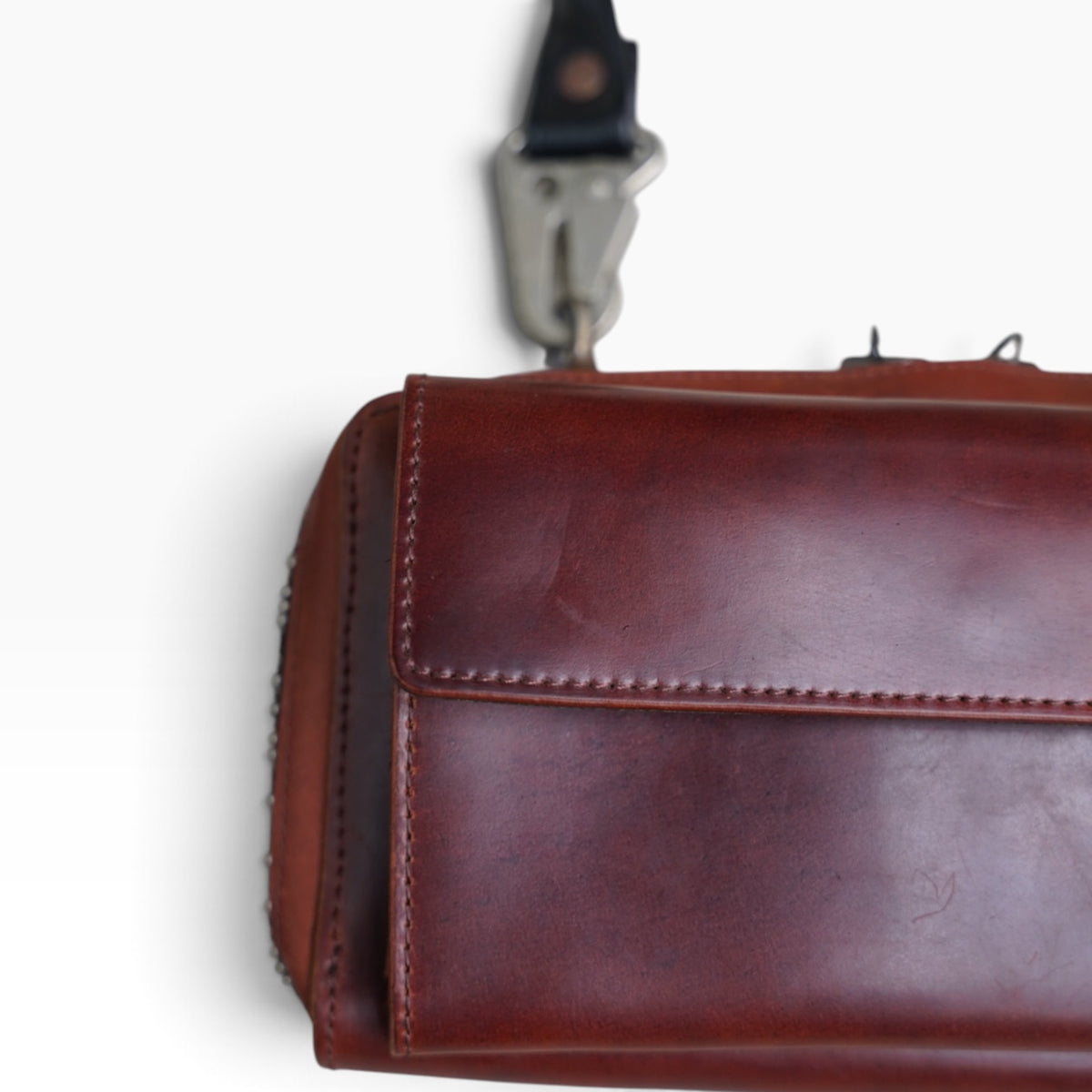 Wallet bag / WAXED HORSE BUTT / BROWN BURGHUNDY