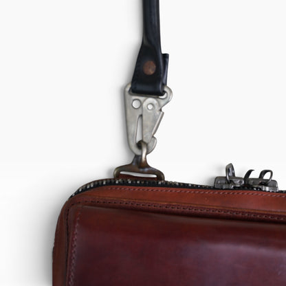 Wallet bag / WAXED HORSE BUTT / BROWN BURGHUNDY
