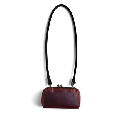 Wallet bag / WAXED HORSE BUTT / BROWN BURGHUNDY
