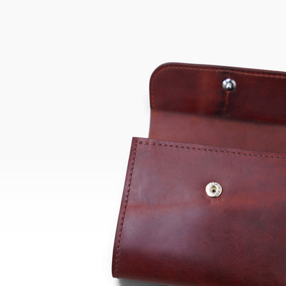 FOLDED WALLET / SHELL CORDOVAN　/ Brown Burgundy
