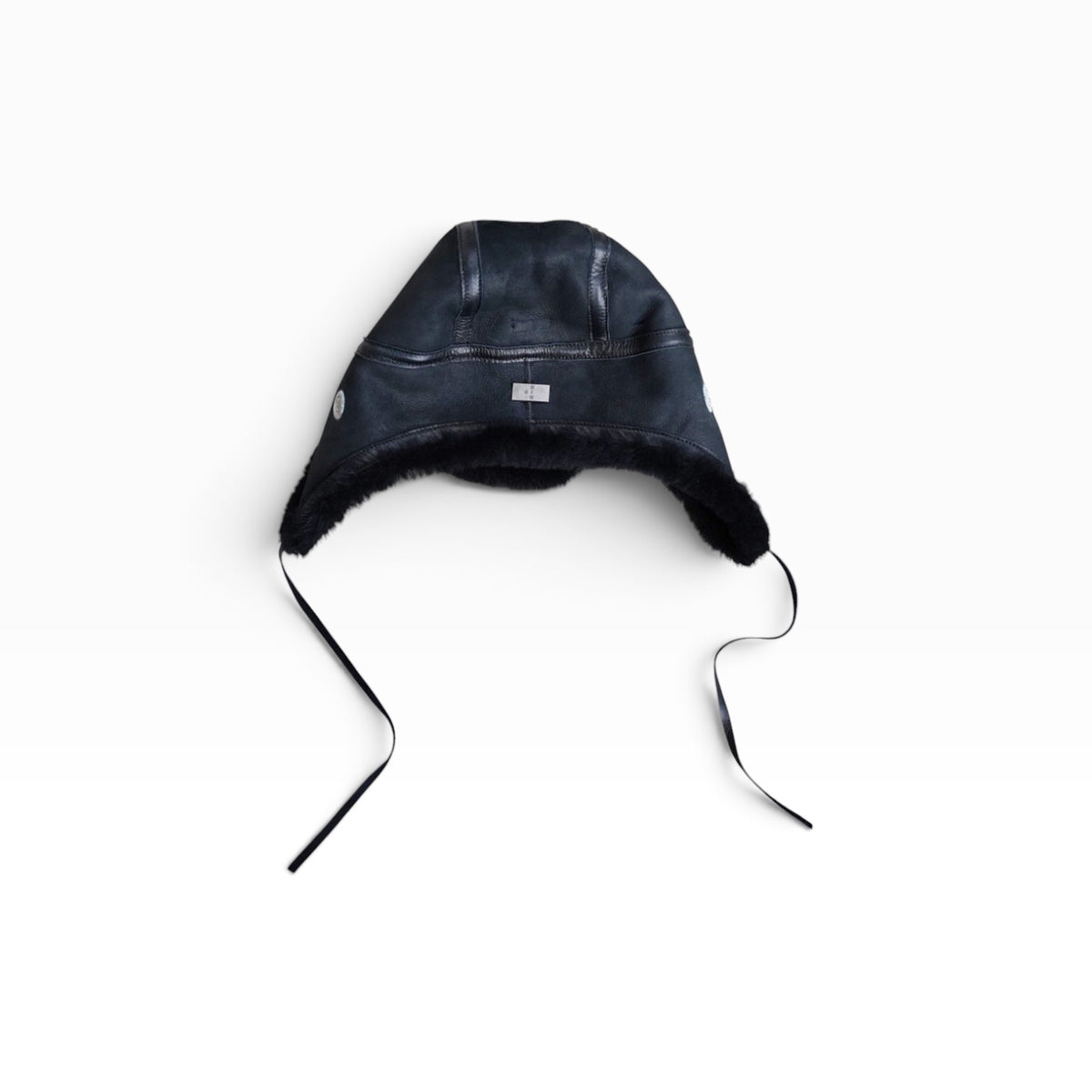AVIATOR CAP / SHEARLING / MERINO SHEEP / BLACK