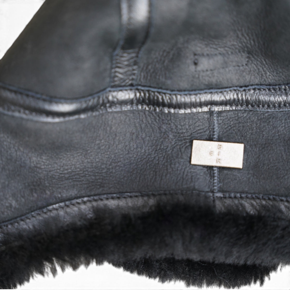 AVIATOR CAP / SHEARLING / MERINO SHEEP / BLACK