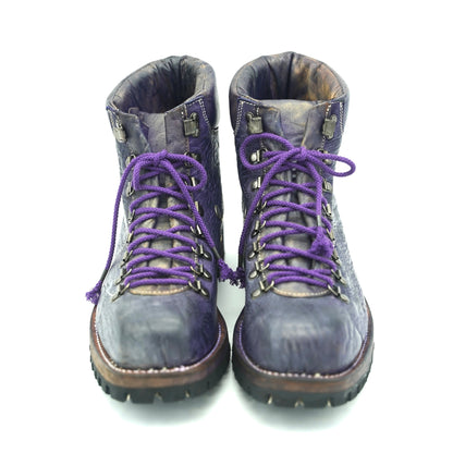Mountain Boots / Waxed Horse Butt / PURPLE
