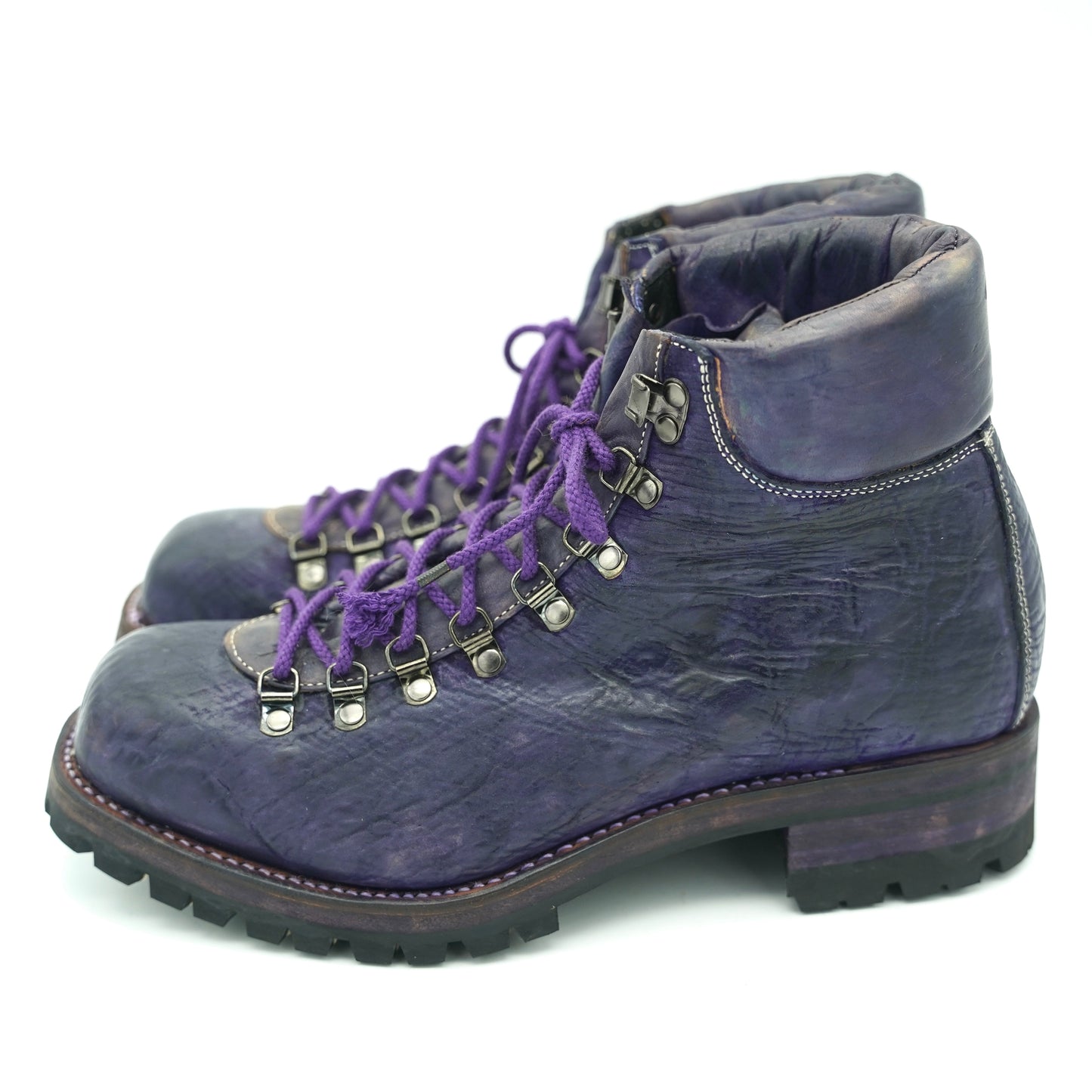 Mountain Boots / Waxed Horse Butt / PURPLE