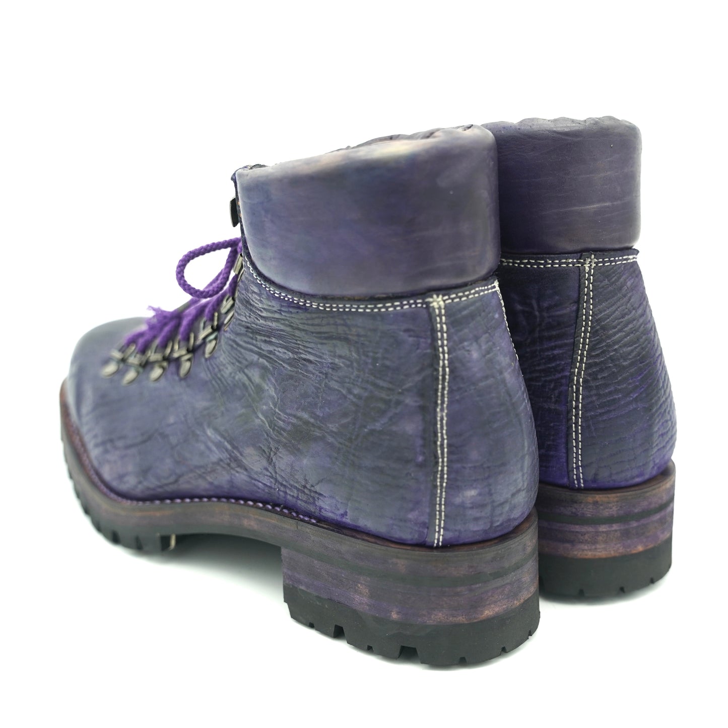Mountain Boots / Waxed Horse Butt / PURPLE